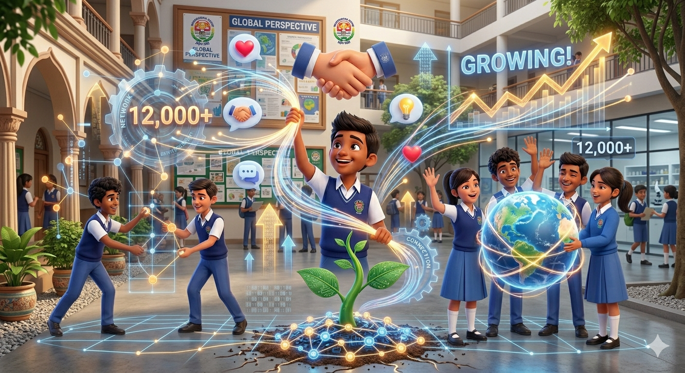 JNV Students Connecting and Motivated